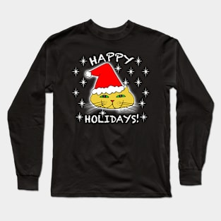 Christmas Santa Cat Long Sleeve T-Shirt